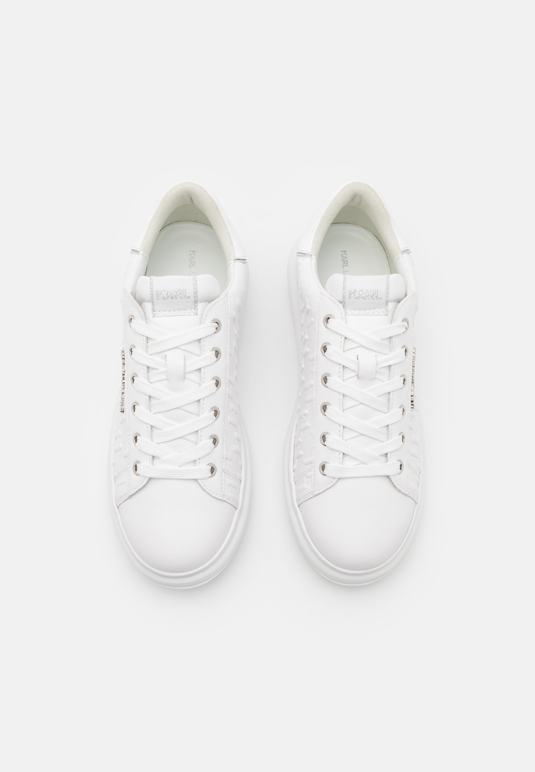 KARL LAGERFELD KAPRI UOMO MONOGRAM EMBOSS - Scarpe da ginnastica - bianche