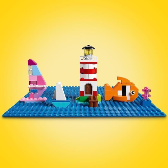 LEGO® 11025 Classic La Plaque De Construction Bleue 32x32, Socle de Base pour Construction, Assemblage et Exposition