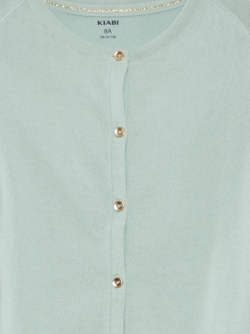 Fijn gebreid vest - BLAUW