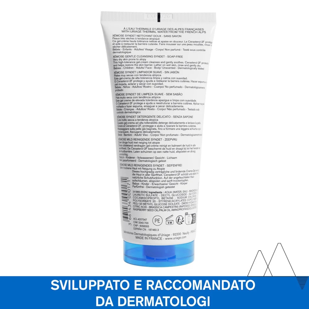URIAGE Uriage Xèmose Syndet limpiador suave para piel seca 200 ml para piel atópica