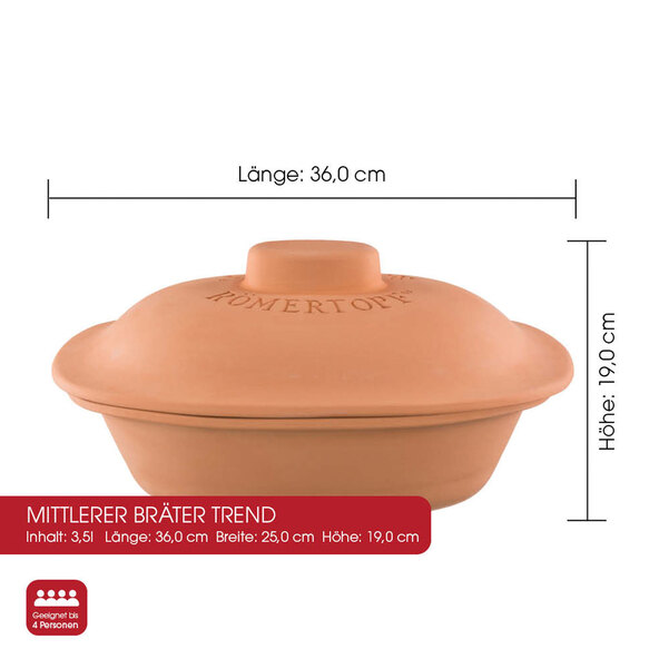 Trend braadpan, voor 4 personen