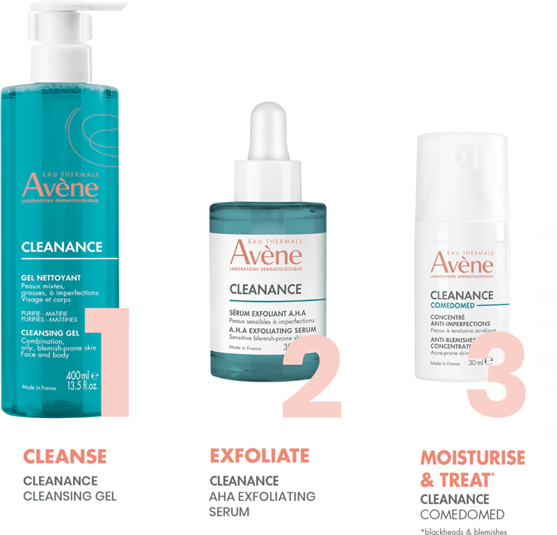 Gel de limpeza Avène Cleanance para pele oleosa e com tendência acneica