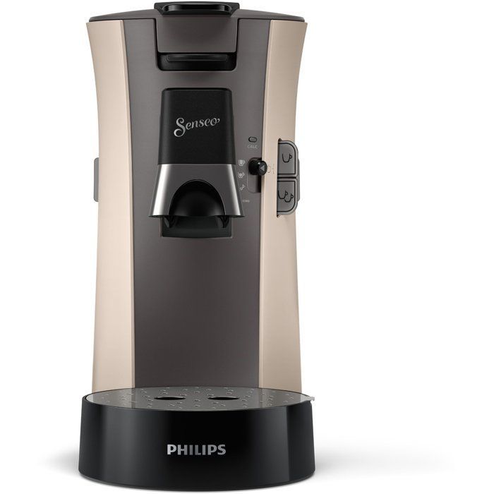 Cafetera de cápsulas - PHILIPS - SENSEO - CSA240/31 - Select - Beige + 2 paquetes de 32 cápsulas - Espresso Brasil