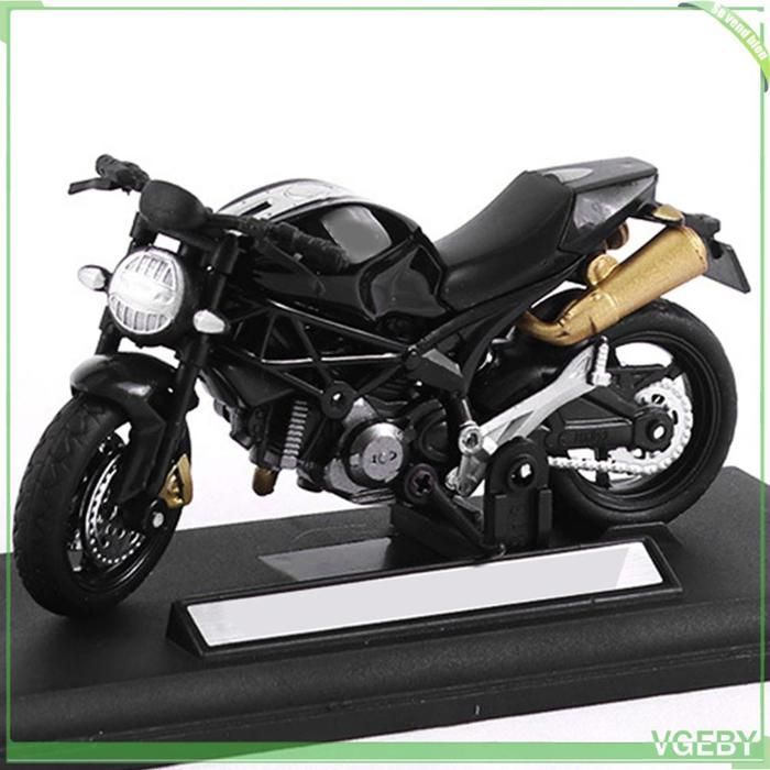 Fafeicy Motorcycle Toy Model, Miniature Alloy Motorcycle Toy, Portable Educational Model for Children, Black, Puzzle Games