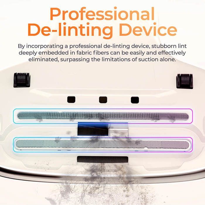 JIGOO S100 Smart Dual Cup Mattress Vacuum Cleaner with 350W Power and 12KPa Suction