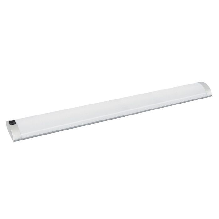 Tira de luces LED de cocina de 60 cm con interruptor - 8W - Diseño elegante - Soportes de montaje incluidos - Para montaje en techo o pared