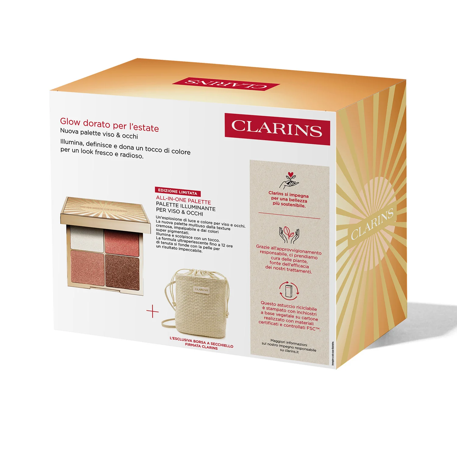 Occhi Cofanetto Glow dorato per l'estate - Palette viso & occhi - Cofanetto Make Up, Palette occhi