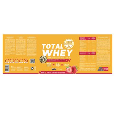 GOLDNUTRITION beljakovinski prašek z okusom jagode 800 g 800 g