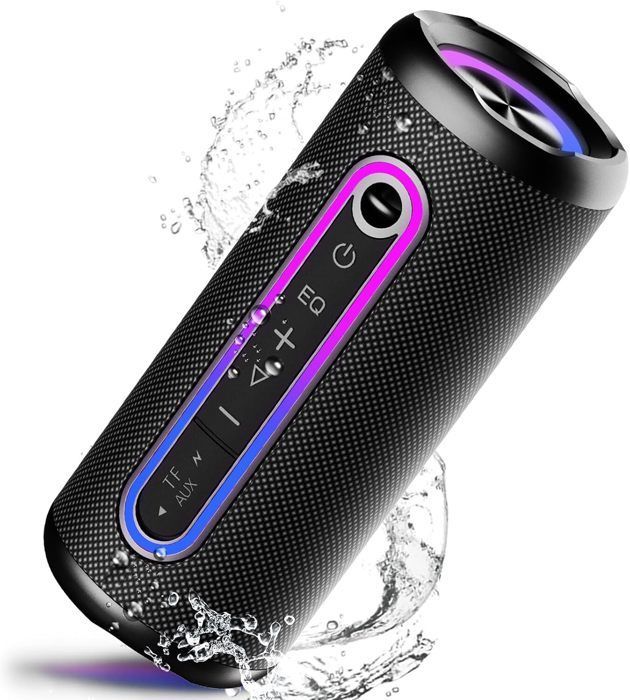 Enceinte Bluetooth 5.3 - HAUTSTORE - Portable 40W - Étanche IPX7 - 30H Autonomie - Micro intégré
