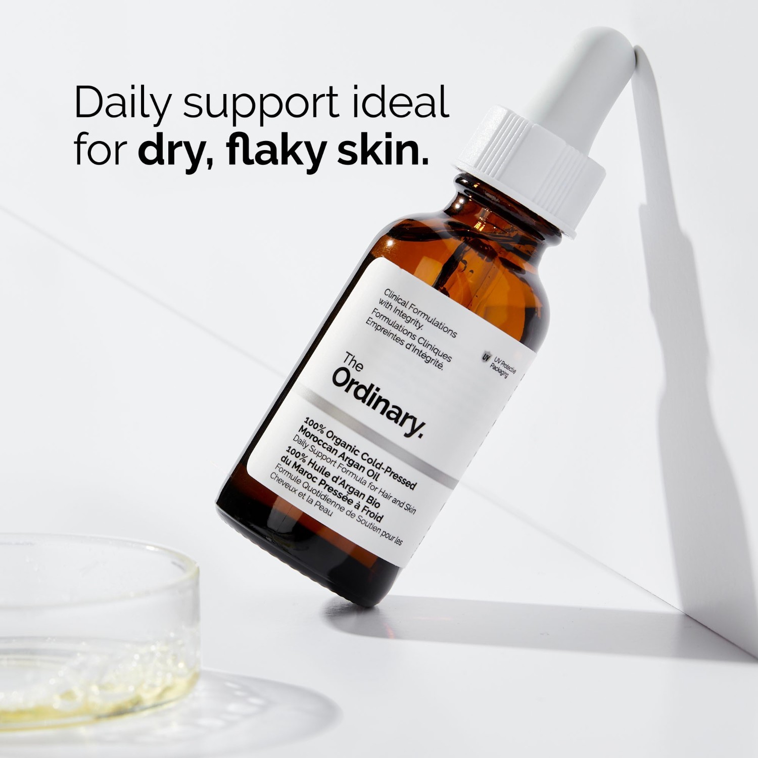 The Ordinary hidratantna krema za lice s uljem 100% organsko arganovo ulje iz hladno prešanog Maroka - 30 ml