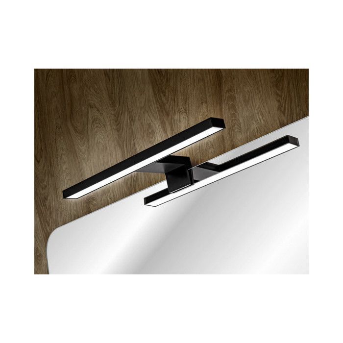 Badkamerset - GENERIC - Rosario Zwart - Dubbele wastafel - 120 cm - 4 elementen