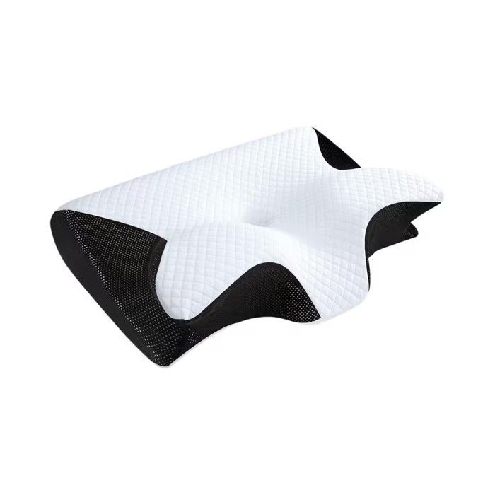 Almohadas - PROMOCIÓN DE LINO - Espuma viscoelástica ergonómica - Poliéster - 60x40 cm - Negro