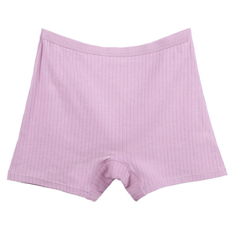 Slip a vita alta a righe, taglie forti, intimo da donna in cotone traspirante