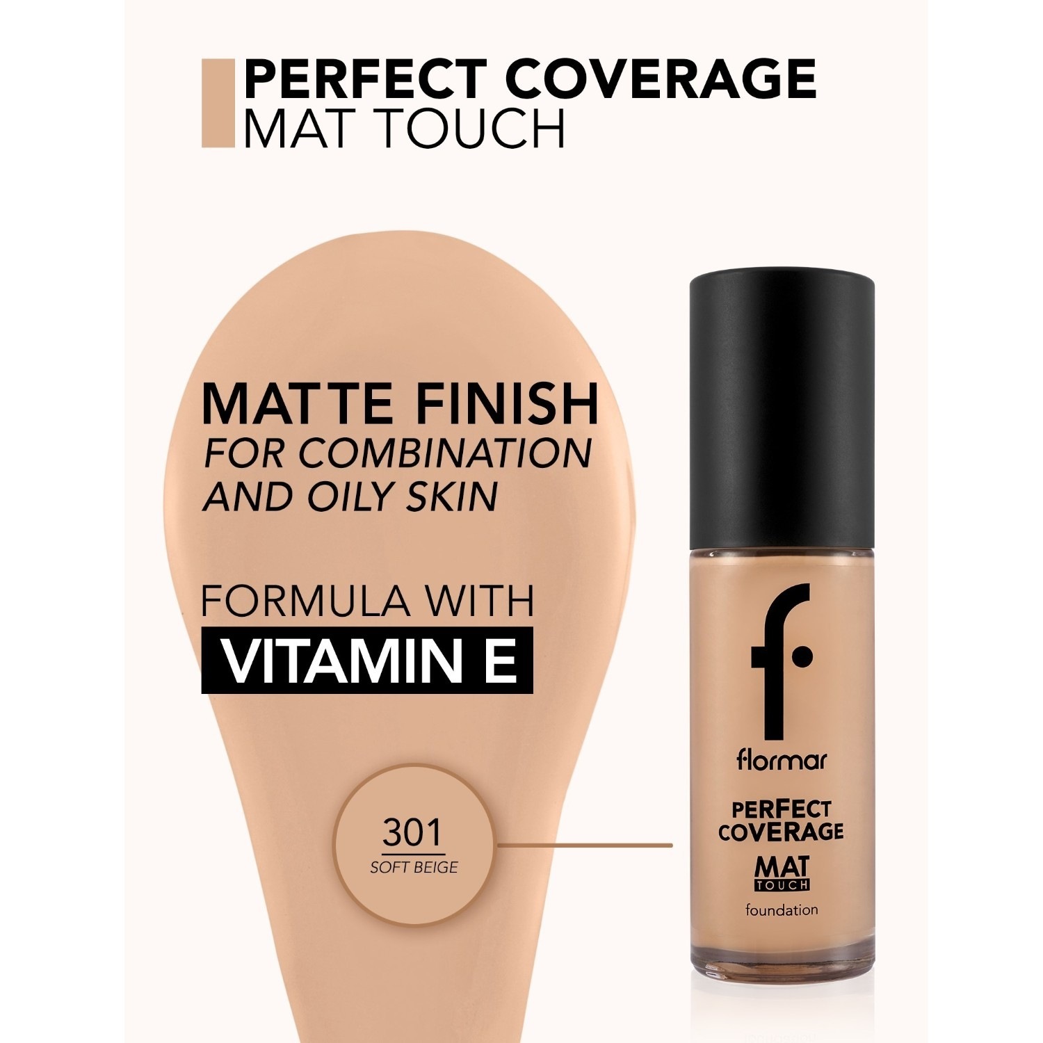 Flormar puder za savršeno prekrivanje SPF 15 - 30 ml