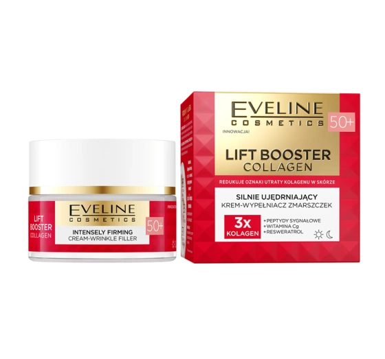 Eveline Cosmetics Lift Booster Collagen silnie ujędrniający krem-wypełniacz zmarszczek 50  50 ml