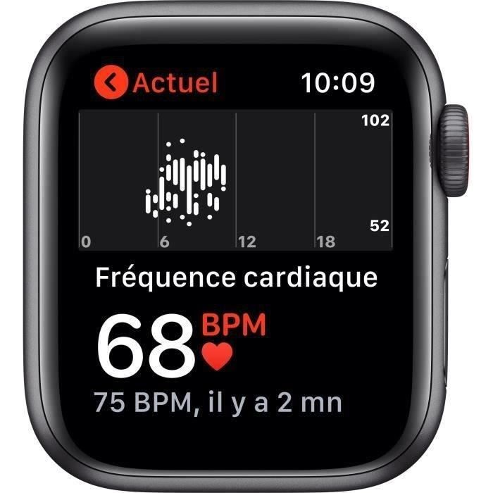 Apple Watch SE GPS + Cellular - Cassa in alluminio grigio siderale da 40 mm - Cinturino nero (2020) - Ricondizionato - Ottime condizioni