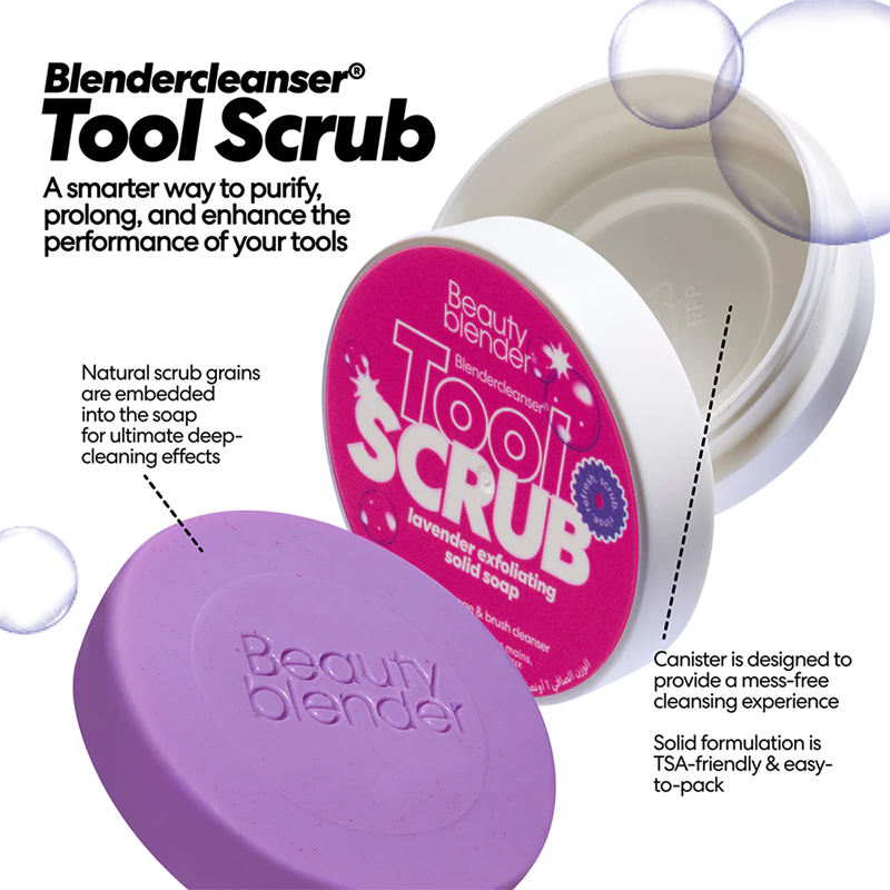beautyblender® Sabonete de Lavanda para limpeza de pincéis e esponjas de maquiagem