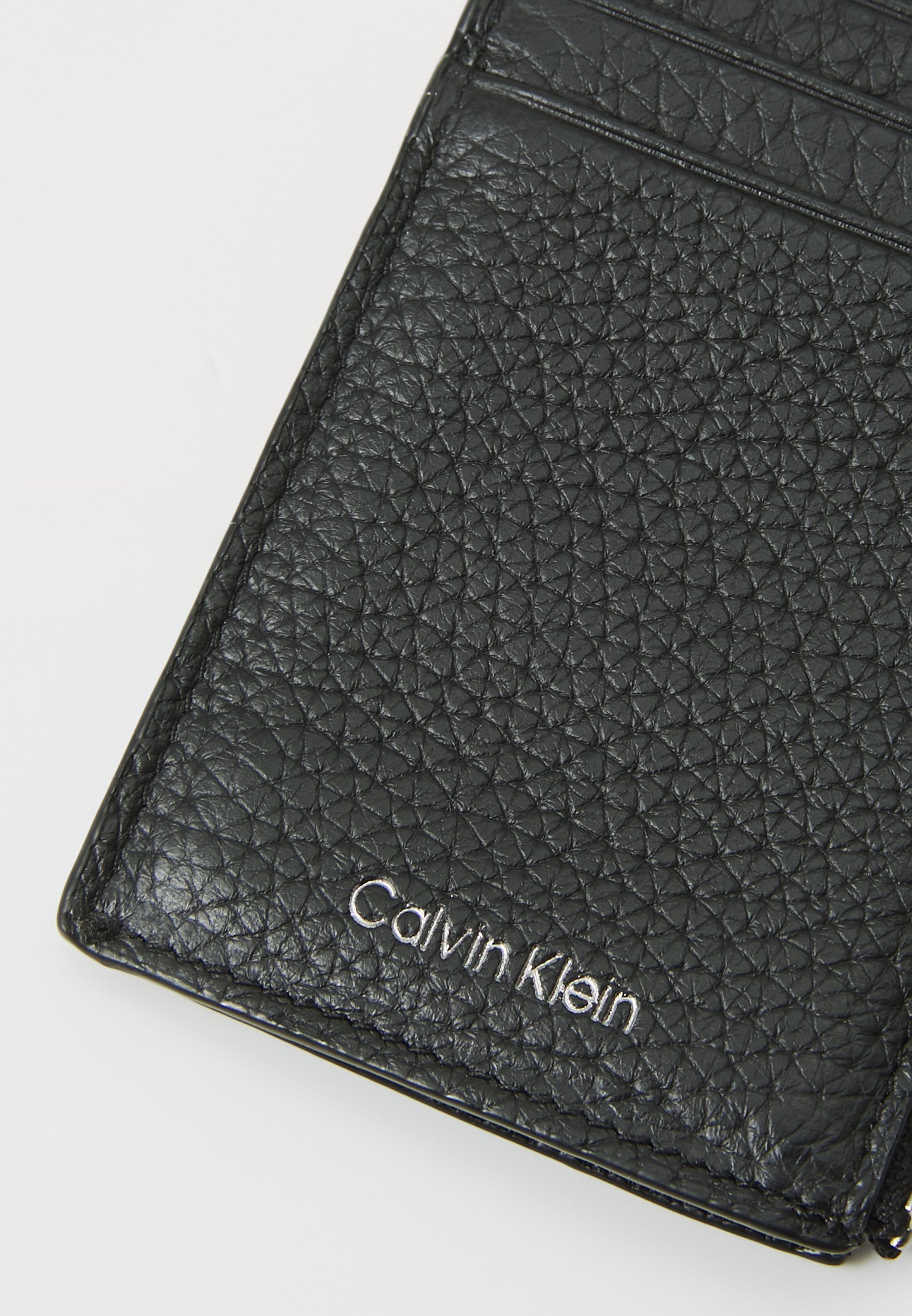 Calvin Klein ZIP CARD CASE - Portemonnee - zwart