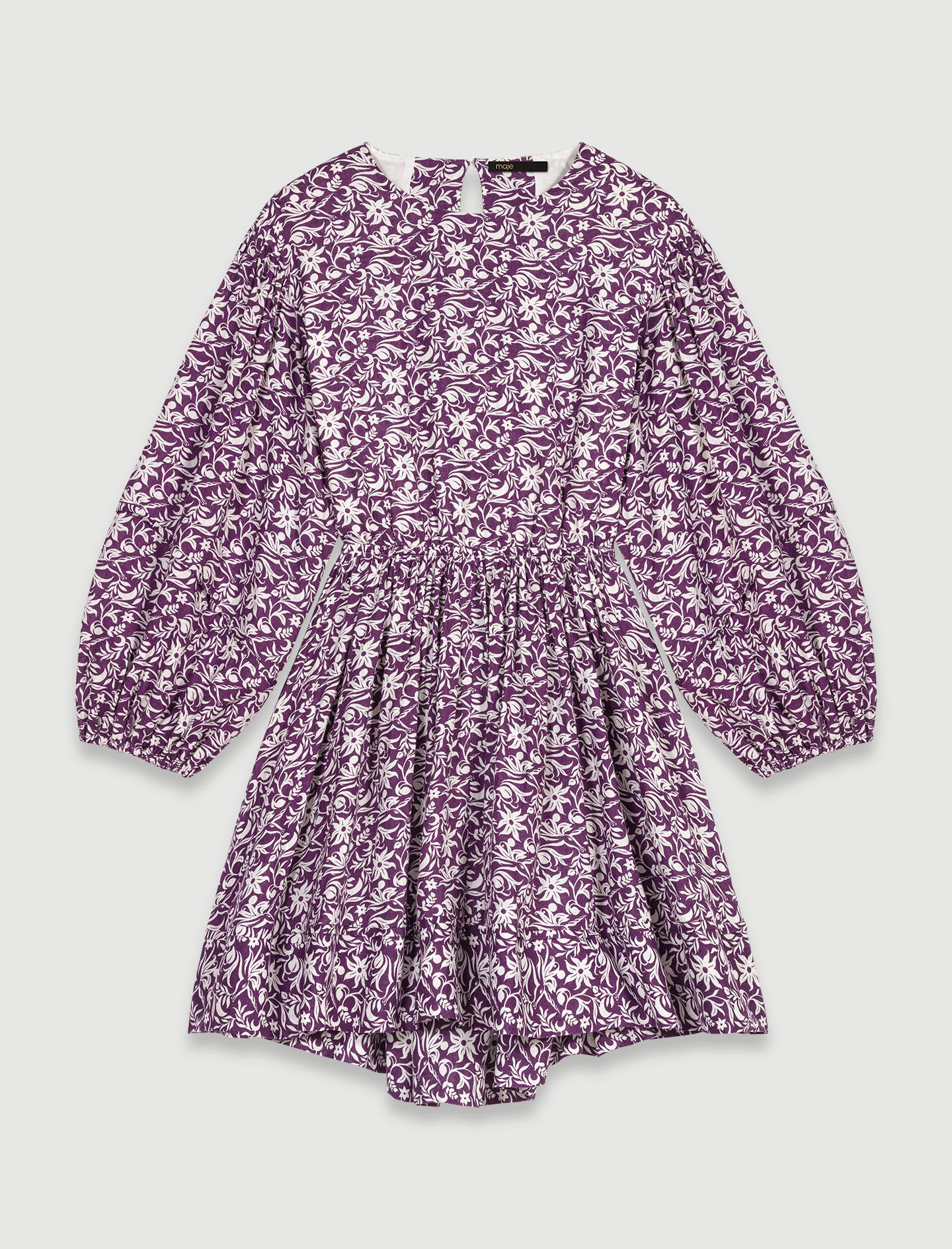 Korte jurk met bloemenprint-Onirique