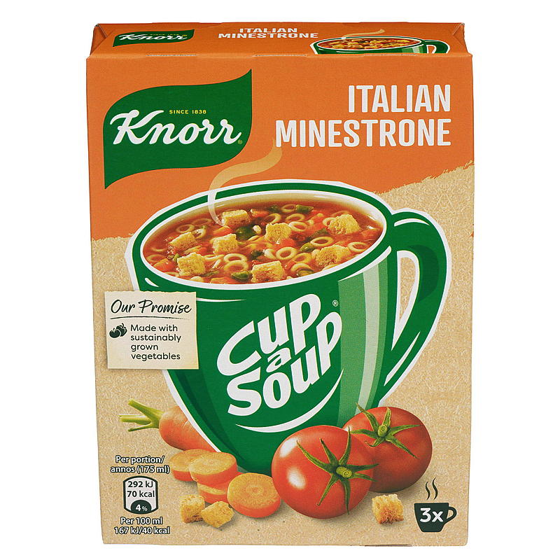 Knorr Kop-suppe 3-pakning Minestrone Knorr