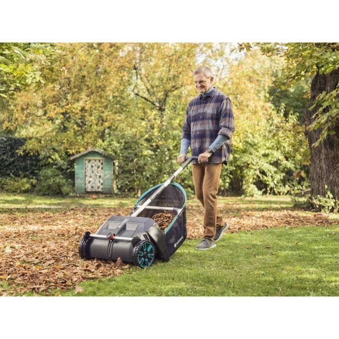 GARDENA Bladverzamelaar - 3565-20 | Werkbreedte: 49 cm, opvangbak van 90 liter, bladverzamelaar, bladblazer