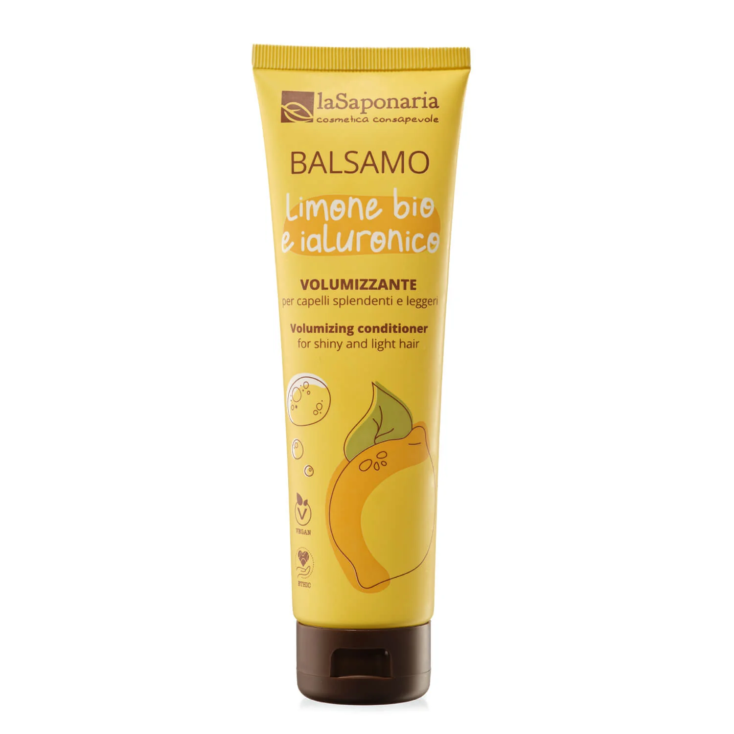 Capelli e Cute Balsamo volumizzante - Limone Bio e Ialuronico - Balsamo Volumizzante Capelli