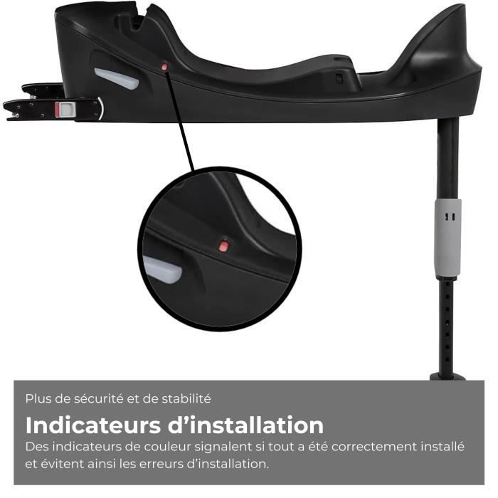Base One isofix Cbx de Cybex, compatible con las sillas de coche Aton S2 i-size y Aton B2 i-size - Negro