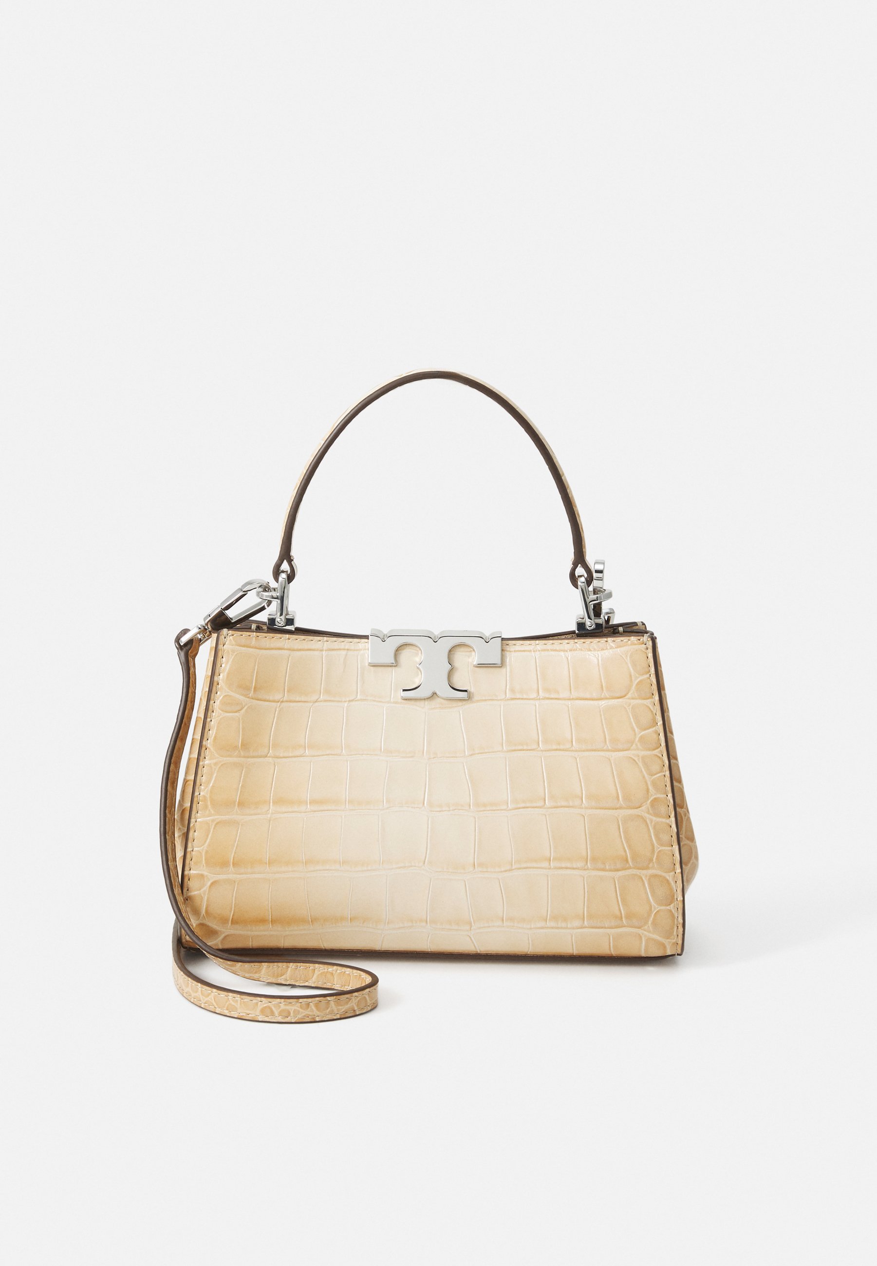 Tory Burch ELEANOR EMBOSSED MINI SATCHEL - Handtas - lichtroze