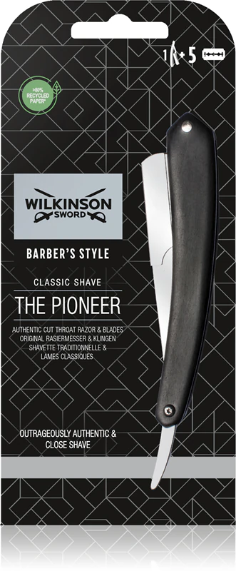 Wilkinson Sword Premium Collection klassiek scheermes met open lemmet + reservemesjes