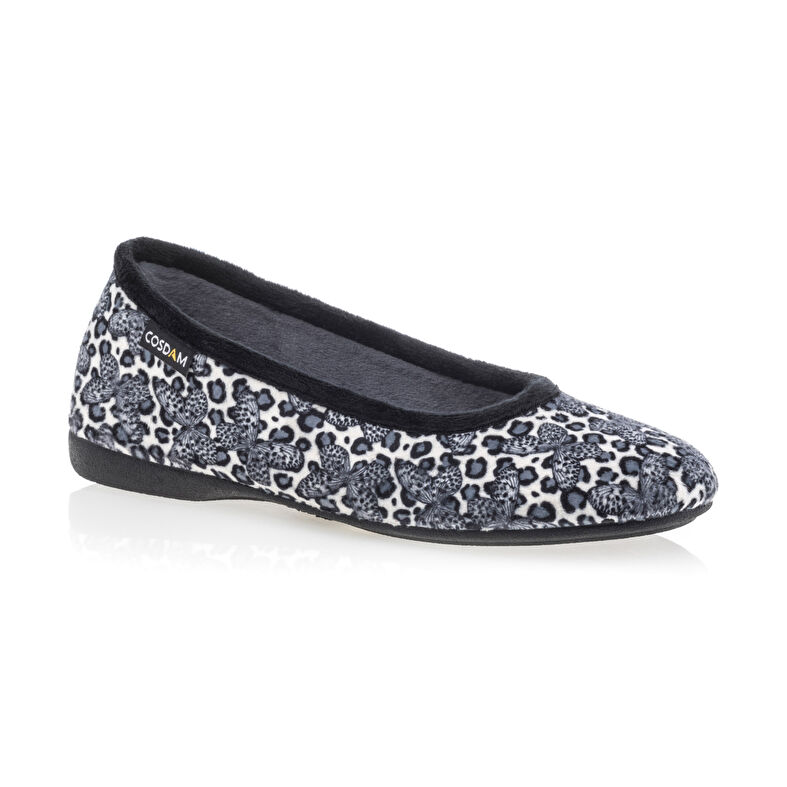 Pantuflas negras para mujer