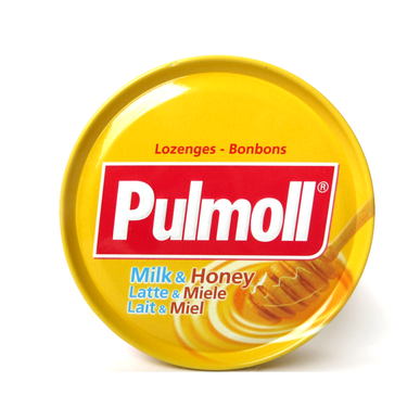 Pulmoll Bonbons pieno ir medaus raminamosios gerklės pastilės su pienu ir medumi 45 g 45 g