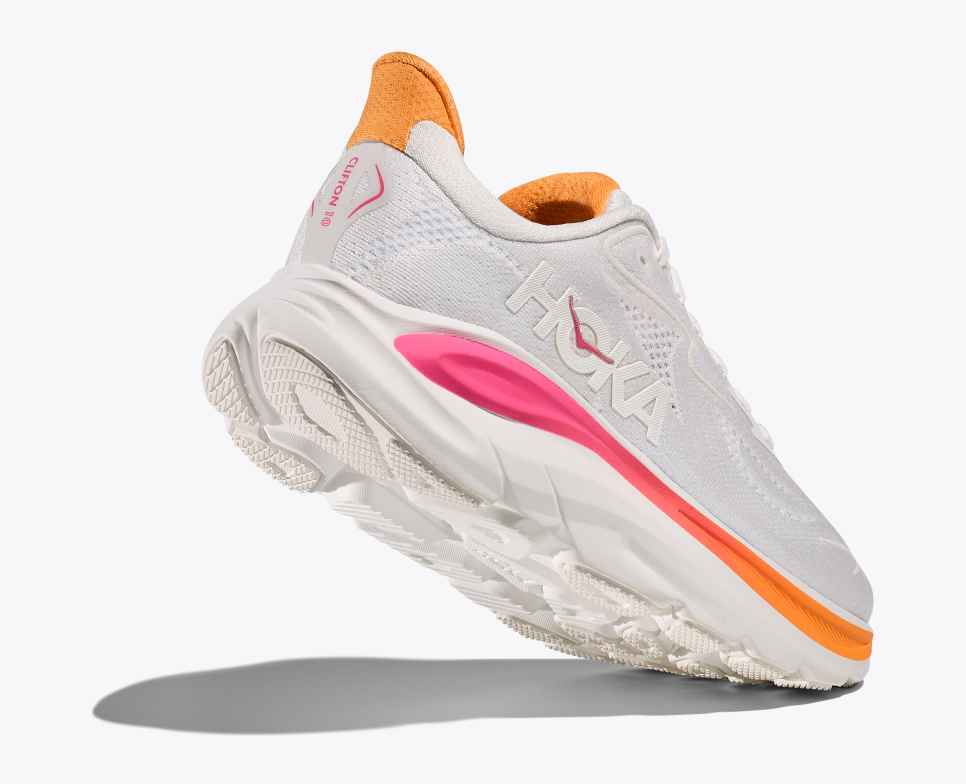 HOKA Clifton 10 Wit / Elektrische Roos
