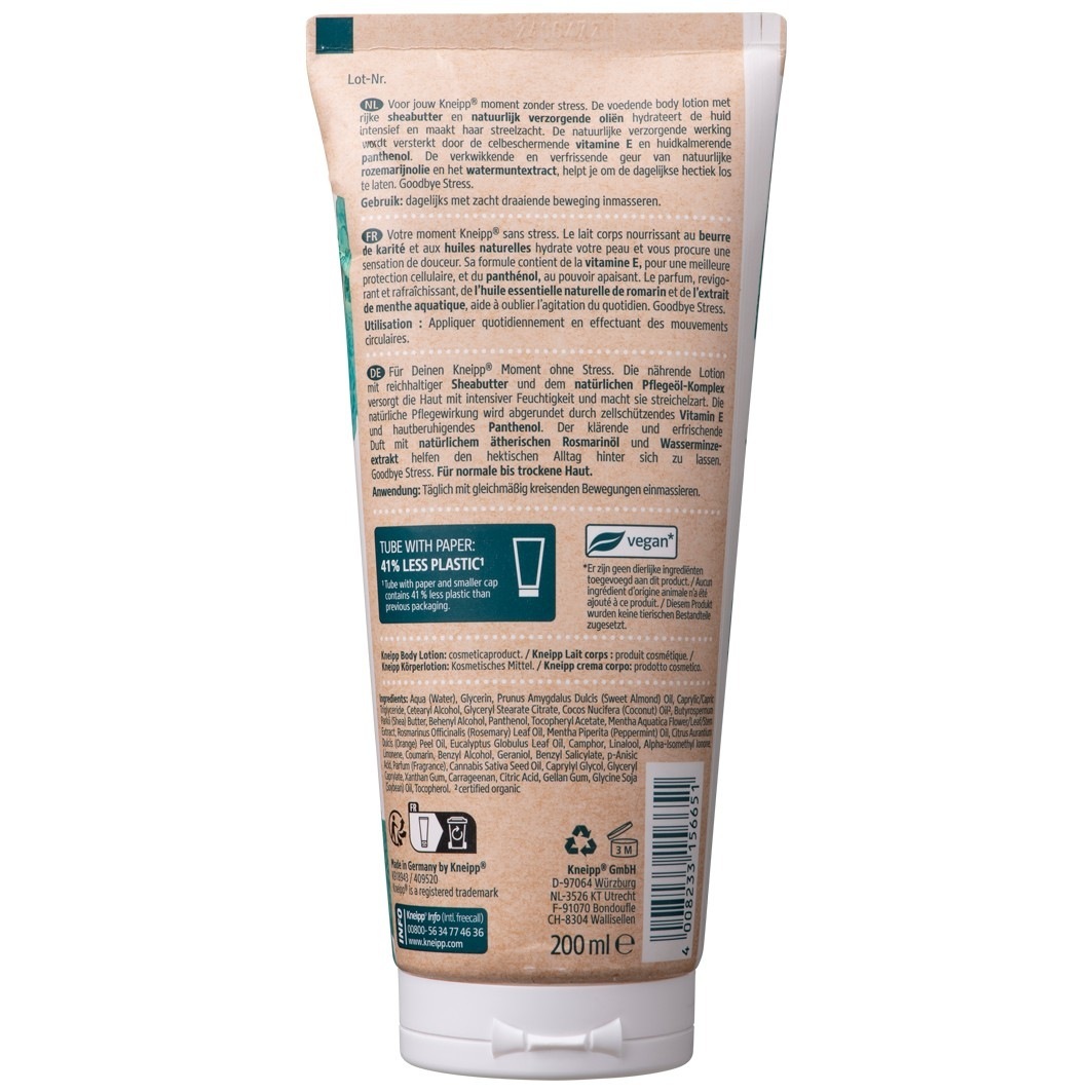 Kneipp ķermeņa losjons “Ardievu stresam” – 200 ml