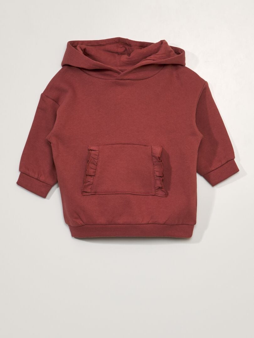 Hoodiejurk - ROOD