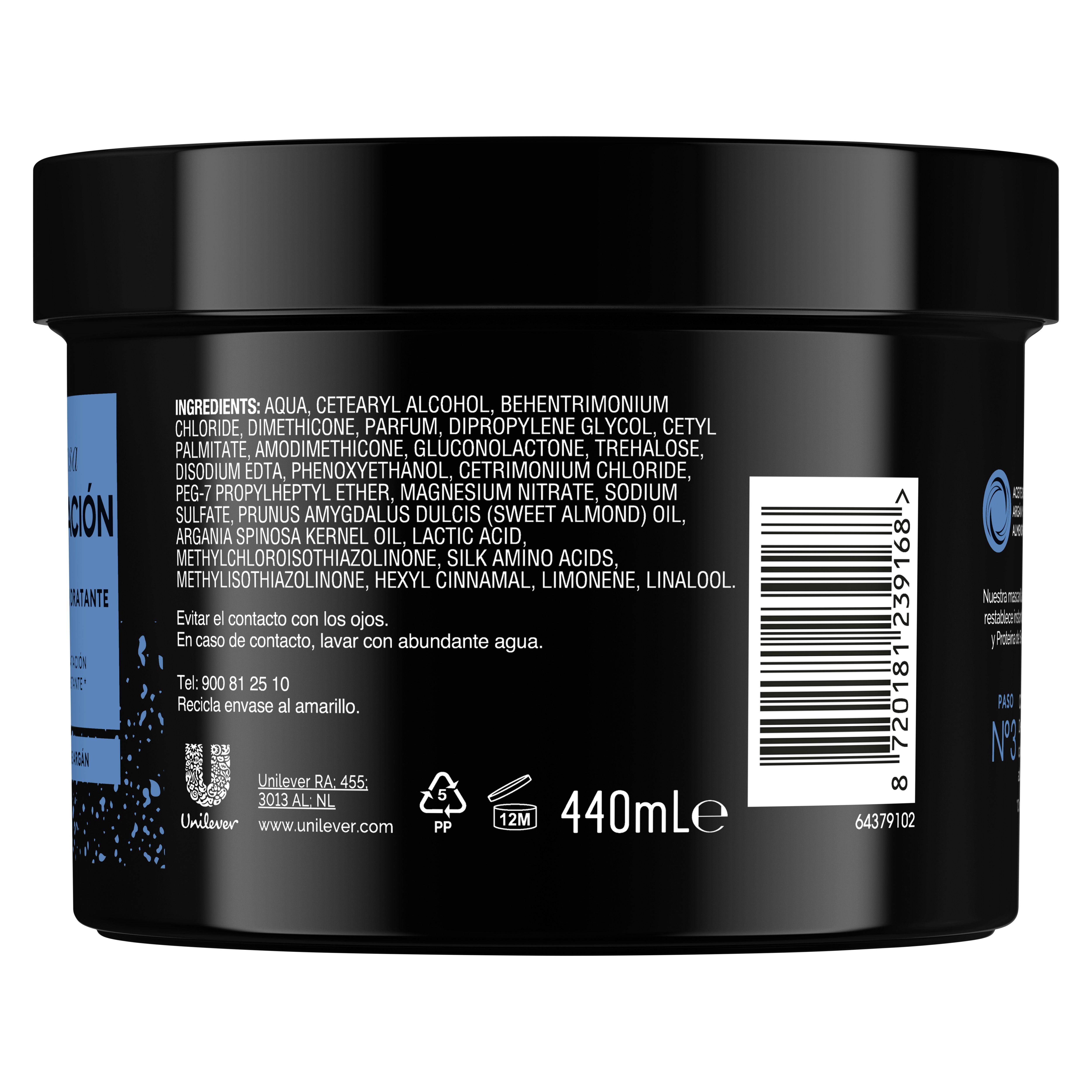 Intensīvi mitrinoša maska Matu maskas