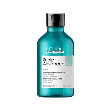 L'Oréal Professionnel Serie Expert Scalp Advanced Anti-Grass Shampoo for sensitiv og fet hodebunn 300 ml