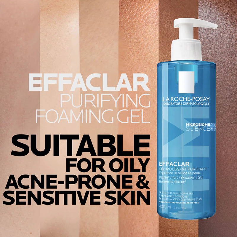 La Roche-Posay Effaclar schuimende reinigingsgel voor de vette en probleemhuid