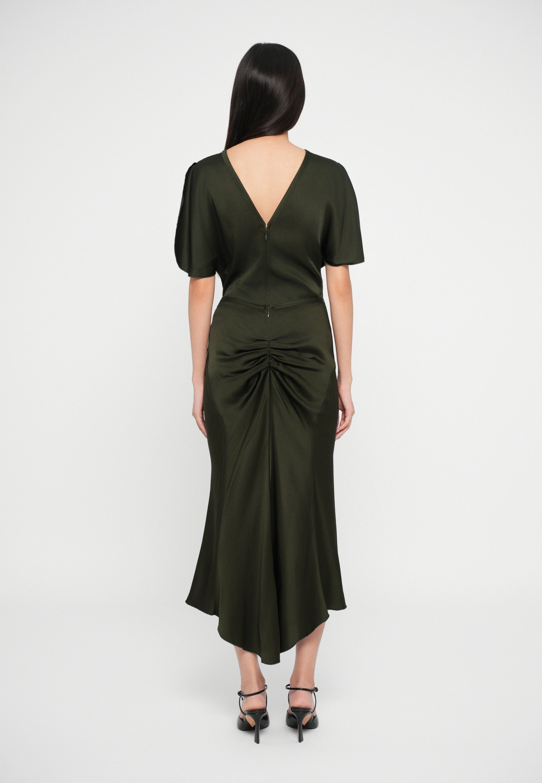 Victoria Beckham BELLA - A-lijn rok - donker olijfgroen