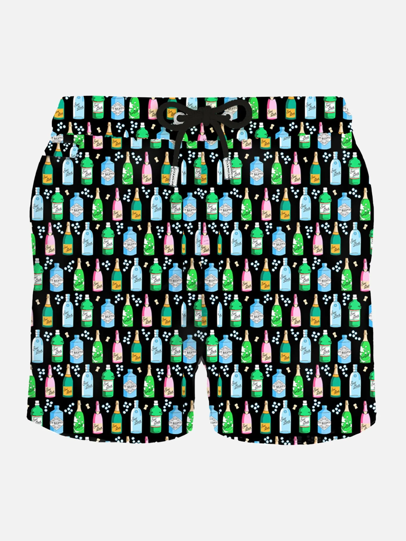 Bañador ligero para hombre con estampado de burbujas