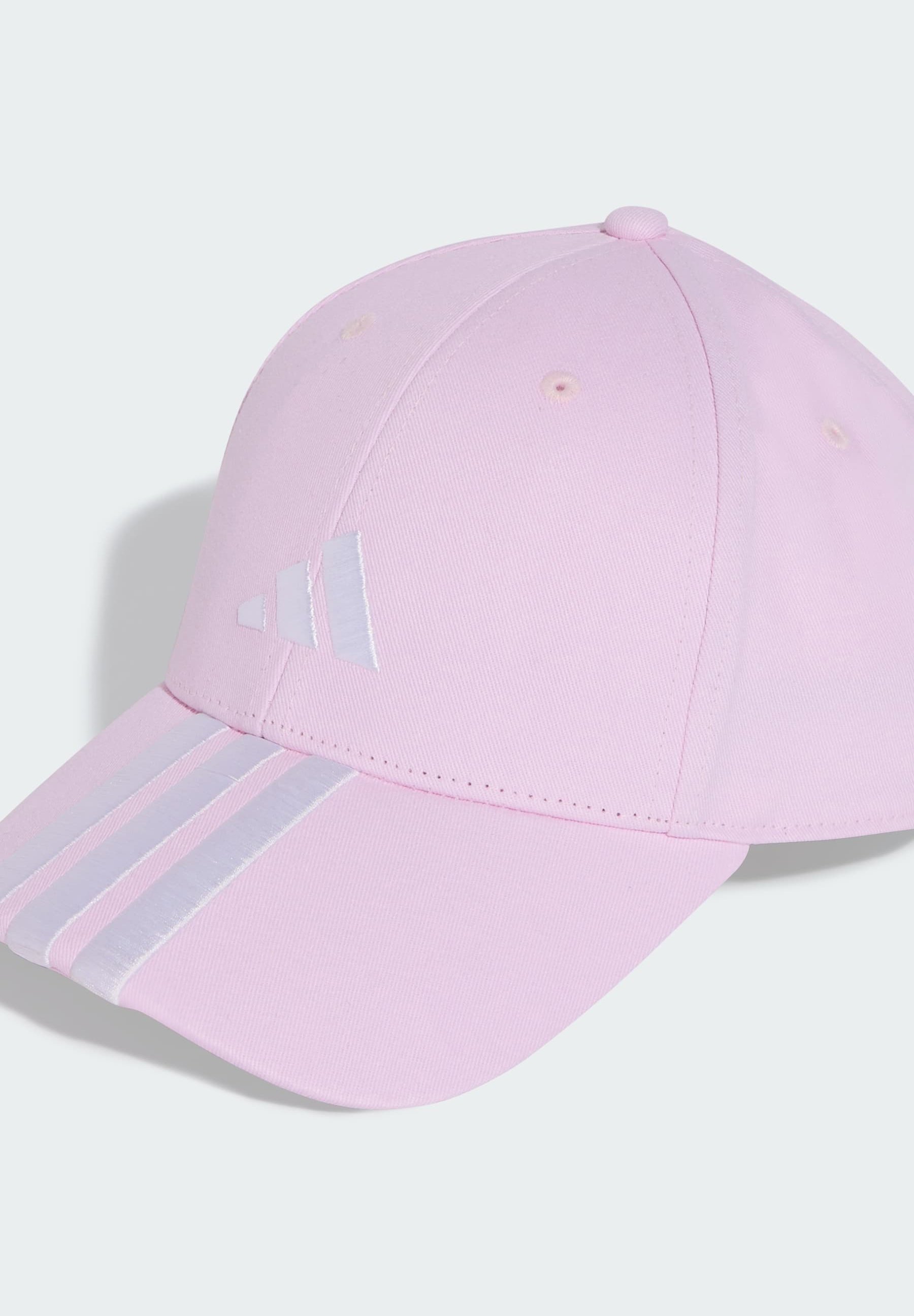 Cappellino da baseball Adidas Sportswear STRIPES NEW LOGO - trasparente rosa bianco