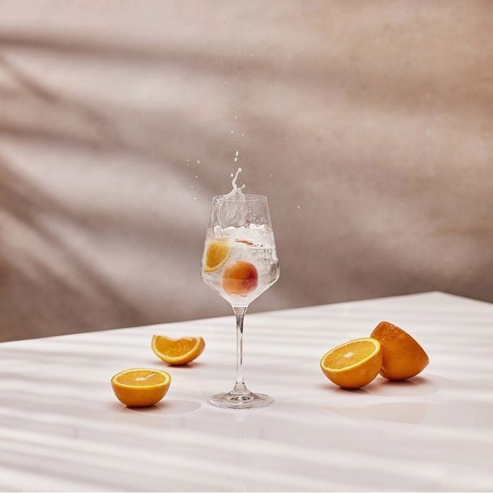Krosno Grand Verre à Vin Blanc en Cristal - Lot de 6 Verres - 390 ml - Collection Avant-Garde - Lavable au Lave-Vaisselle