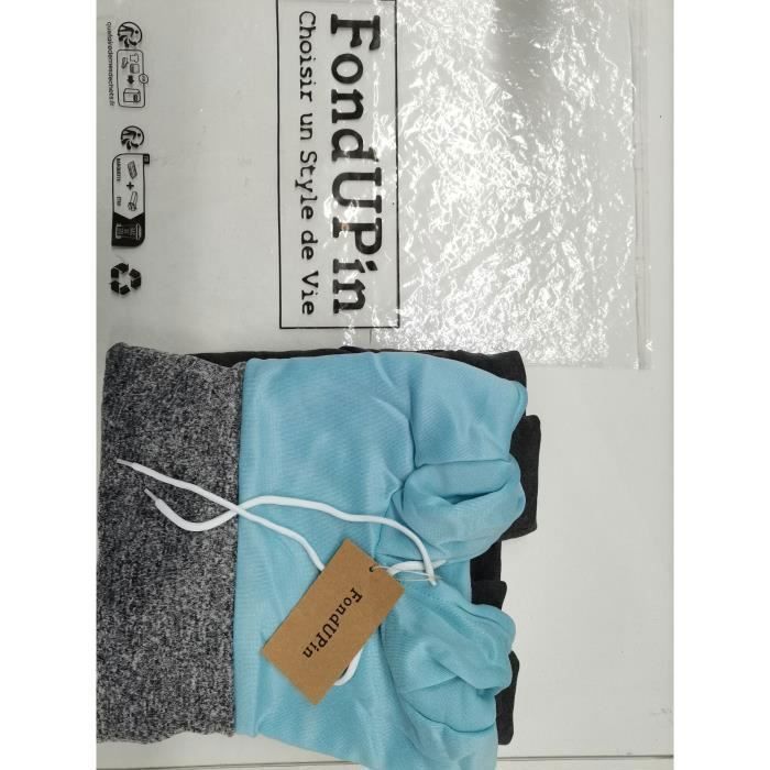 Sudadera con capucha para mujer de Épissure, chaqueta de invierno de manga larga a la moda, azul claro.