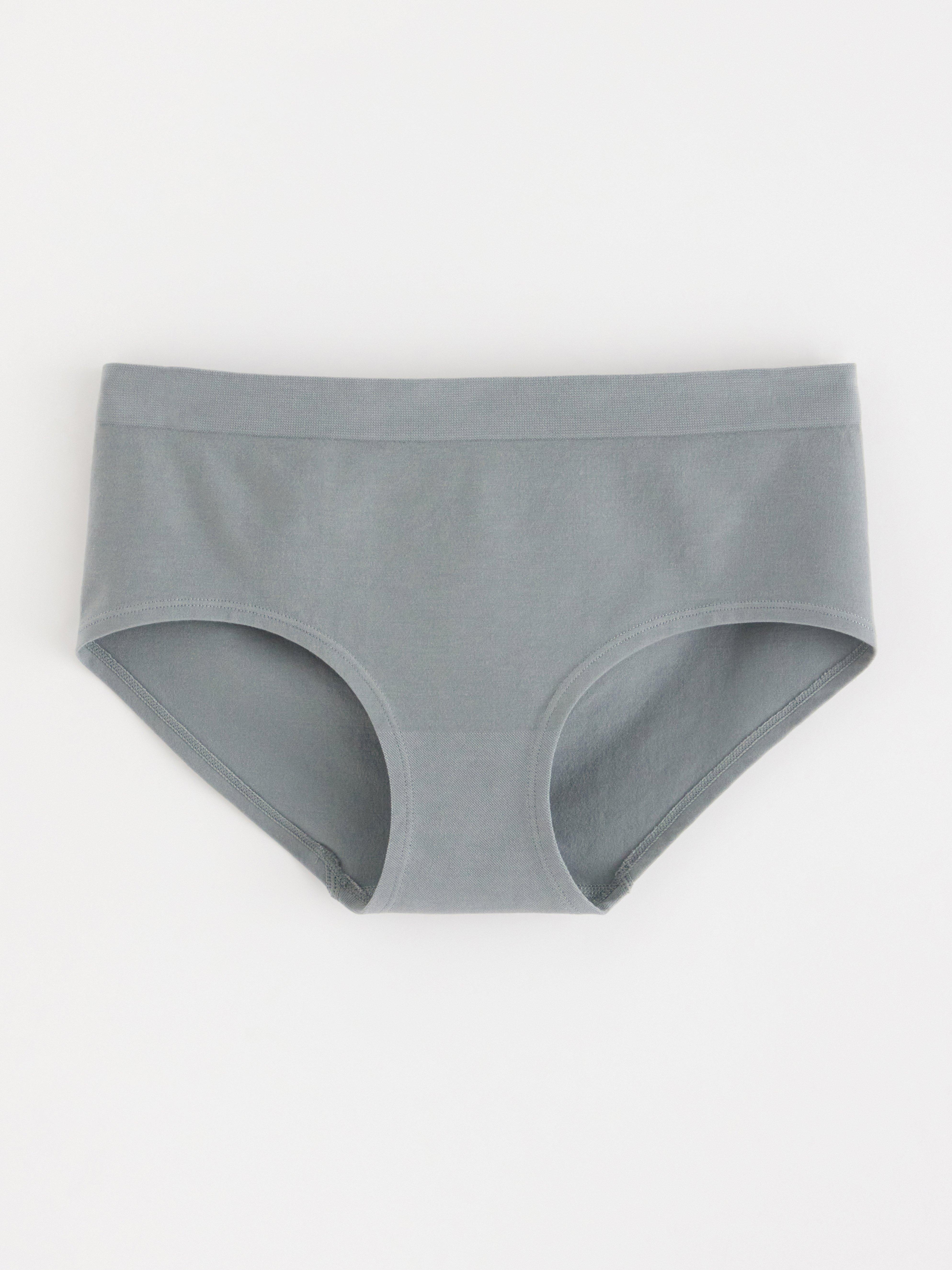 Sømløse truser med normal midje Dusty Green