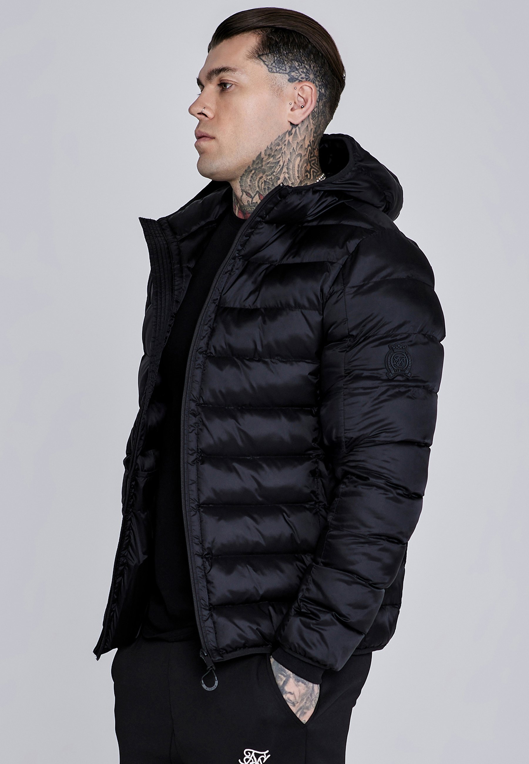 SIKSILK winterjas - zwart