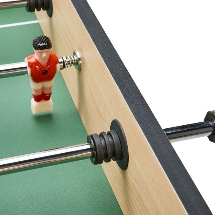 KANGUI Adult Foosball Table - Robust - Telescopic Rods - 2 to 4 Players - 3 Cork Balls Included