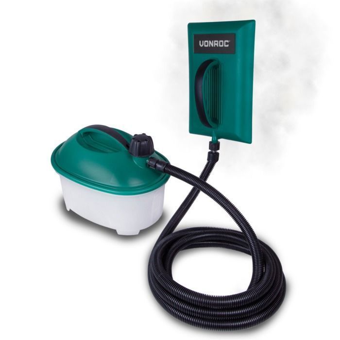 VONROC Décolleuse à Papier Peint à Vapeur 2200W - Réservoir 4.5L, Autonomie 75 min, Flexible 3m, Plateau 28x20cm - VONROC