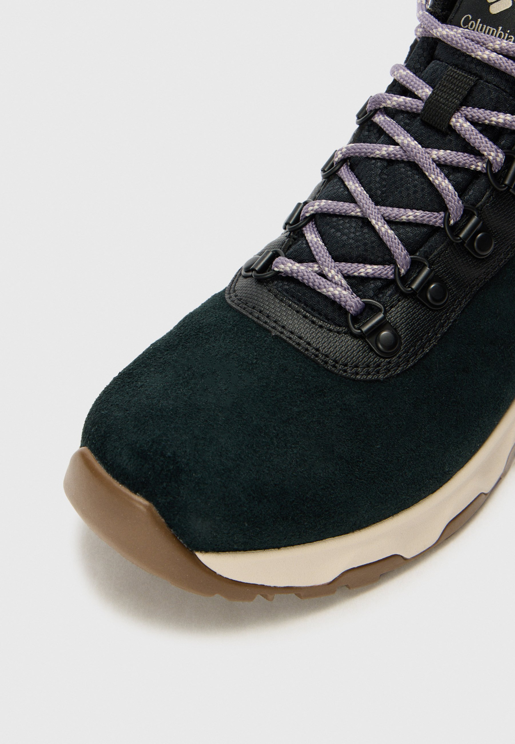 Columbia NEWTON WANDER - Buty trekkingowe - czarne/granitowo-fioletowe