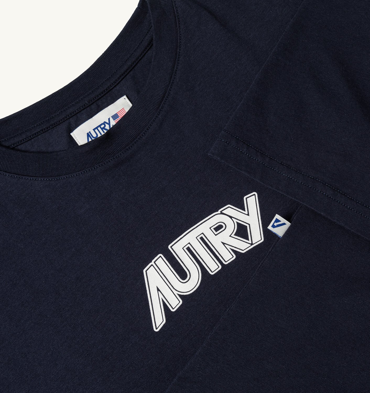 Tricou albastru din jersey de bumbac