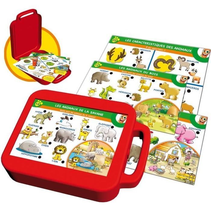 Valisette Les Animaux et Leur Habitat - LISCIANI GIOCHI - Carotina - Mixte - 3 ans - Jeu Educatif
