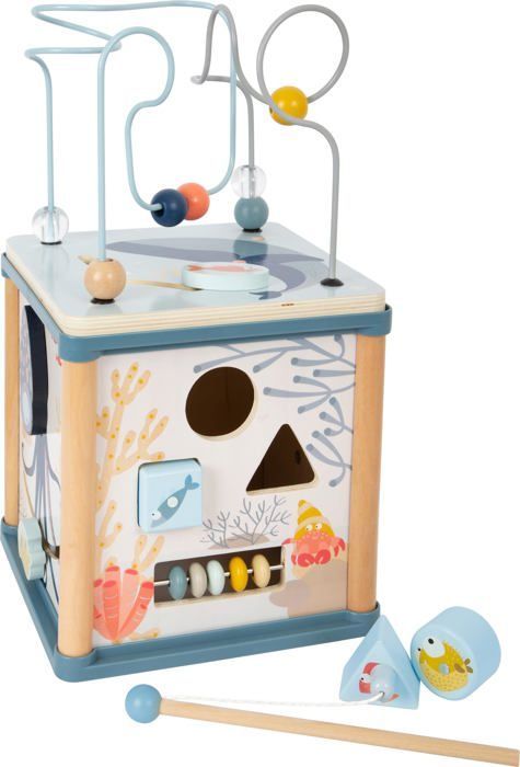 Cube d'éveil - Small Foot - 11910 - Bois - 5 activités - 12 mois et plus